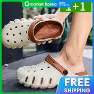 รองเท้าแตะชาย EVA อะควาแซนดัล 1+1 สำหรับฤดูร้อน กีฬา เที่ยวทะเล เล่นน้ำ รองเท้าชาย