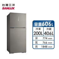 台灣三洋 606公升雙門變頻冰箱 SR-V610B