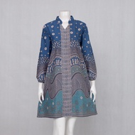 NHARU TUNIK BATIK LENGAN BALON |AYU BELLANI DRESS BATIK BUSUI FRIENDLY -LANGITJUA BATIK SOLO