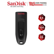 USB 3.0 SanDisk CZ48 64GB Ultra upto 100MB/s - Official distributor