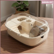 [BububuMY] Spacious Acrylic Hamster Cage Big Rodent Enclosure Transparent Habitat Set for Pet Hamste