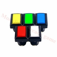 【HOT SALE】 5pcs 5v/12v 50*33mm Straight Edge Rectangle Led Illuminated Push Buttons For Arcade Machine Jamma Mame Games Diy Parts 5colors