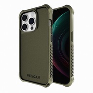 美國Pelican iPhone 15系列 防摔抗菌保護殼 防衛者- 軍綠MagSafe