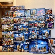 Grid Building Block Series Harry Potter Assembled Train Toy Model Weasley Architecture Wands Large O