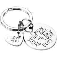 Boyfriend Keychain Gift for Girlfriend, Boyfriend,BFF, Wife, Husband, Novelty Keychain Gift for Birt