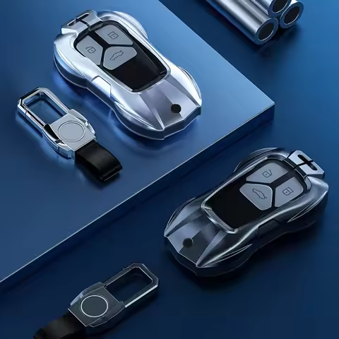 Suitable for Audi keycase A6L A4 Q5L a3 a5 Q3 Q2L A7 A8 q4etron TT RS keycover key shell keychain23 