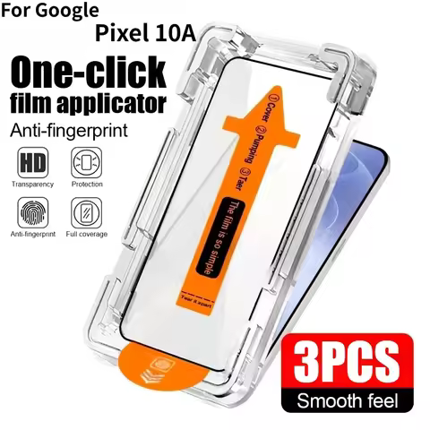 1-3PCS Clear Tempered Glass Screen Flim for Google Pixel 10A 10 9 A Pro XL One-Click Bubble-Free Ins