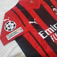 JERSEY AC MILAN HOME 2021 2022 JERSEY AC MILAN FULL PATCH UCL