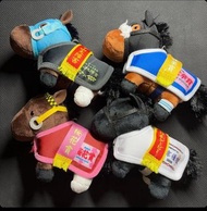 全新 日版 SK Japan 10 x 12cm 毛公仔 馬服 可脱 球鏈 匙扣 Keychain 純種馬 日本 賽馬 賽馬娘 Plush Doll Horse Thoroughbred Collec