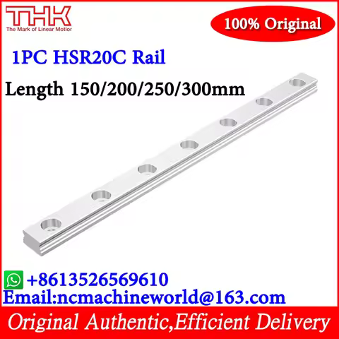 Original THK HSR20C linear rail Length 150mm-500mm Only 1PC HSR20C Rail Length 150mm 200mm 250mm 300