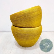 🌿PREMIUM🌿 Gold Ceramic Vase | Pasu Seramik | Gold Orchid Flower Pot | Seramik Emas | Pasu Orchid