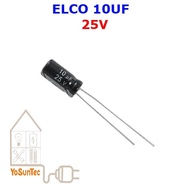 10 uF CAPACITOR (10 pieces) ELECTROLYTIC ELCO CAPACITOR ELECTROLATED ELKO 10UF 10UF/50V