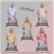 TUDUNG BAWAL SATIN DULL BIDANG 50 LABUH