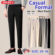 Men's Casual Pants Business Trousers Formal Korean Version Slim Fit Straight Cut Seluar Slack Lelaki