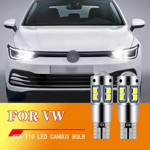 2xFor VW Golf mk3 mk4 mk5 mk6 3 4 5 6 Passat B5 B5.5 B6 B7 B8 CC Polo 6r Touran Caddy 2 LED Clearanc