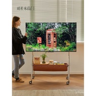 Postman Comes Knocking Lululemon TV Mobile Stand Retro Floor-standing Movable TV Stand Side Table Fl