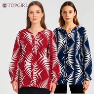 TOPGIRL Caliste Blaus / Blaus Santai / Blaus Bercorak / Blaus Premium / Casual Blouse / Premium Mate