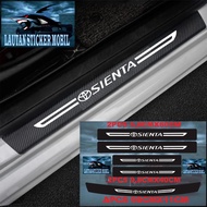 5pcs cutting sticker sillplate Carbon Material 3d Car sienta sticker bumper sticker 3d Carbon Trunk 