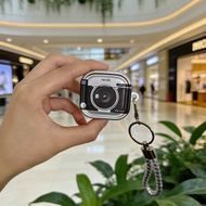 Earphone Case, Earphone Cover, Retro Airport Camera Electroplated Shockproof Bluetooth Earphone Case