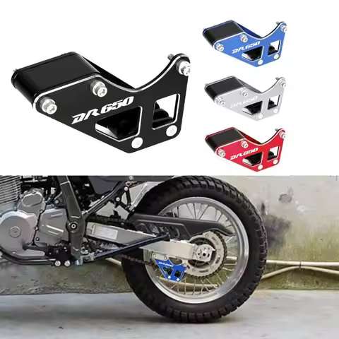 DR650 LOGO Motorcycle 3D Chain Guard Guide Case Saver Accessories Parts For Suzuki DR650SE DR 650 SE
