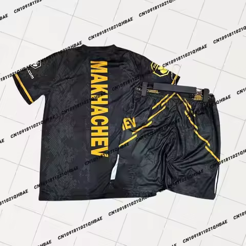 Summer Top Boxer MMA Octagonal Cage Islam Makhachev Tshirt Shorts Set Men Sports Training Running Se