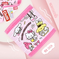 "ของแท้ 100%" ผ้าขนหนู Towel SANRIO MIX CHARACTERS MX-004 ขนาด  12x12 นิ้ว