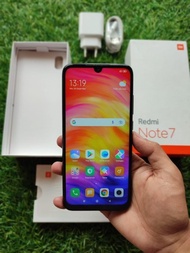 Handphone xiaomi redmi note 7 332gb second seken bekas Berkualitas