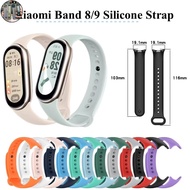 NC Xiaomi Mi Band 9 8 Silicone Strap Replacement Bracelet Soft Waterproof Sports Watchband for Mi Sm