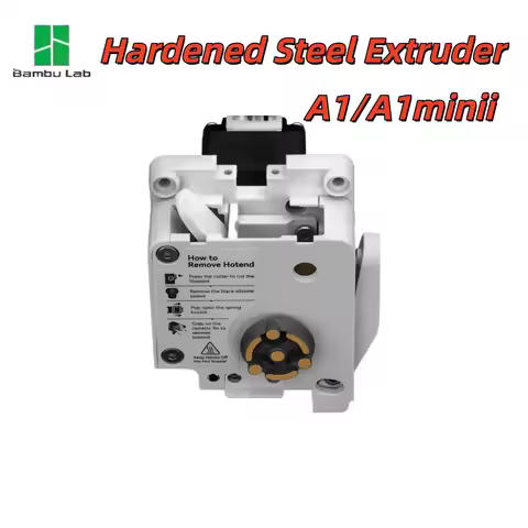 A1/A1 Mini Hardened Steel Extruder 3D Printer Parts Official Original for Bambu Lab A1 A1mini 3D Pri