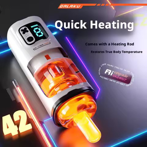 APP Interactive Male Masturbator Long Realistic Vagina Retractable Heating Real Simulation Experienc