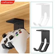 CRAFTSERIES Under Table Game Controller Rack Game Console Storage Base Headset Holder Stand ABS Moun