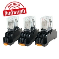 สินค้า ส่งในไทย MY4 MY4N มีไฟ RELAY 12VDC  12VAC 24VDC24VAC110v 220VAC +Socket i