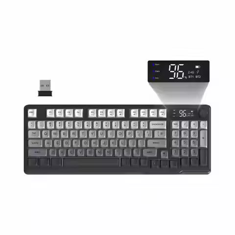 MAMBASNAKE x FREEWOLF M96 Wireless Gaming Keyboard Creamy Membrane with Rainbow Backlight