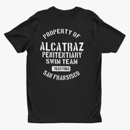 Alcatraz Penitentiary Swim Team Black Vintage Retro T-Shirt