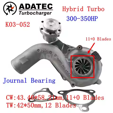 K03-052 Hybrid Turbo 11+0 Blades 53039700052 Turbine 06A145713D Turbo for Audi A3 1.8 T (8L) 2000-20
