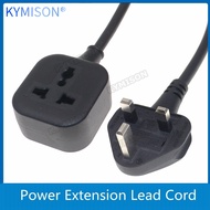 Power Male to Female Adapter Extension Cable UK/Sinagapore/Malaysia Home Charging Connect Power Cord