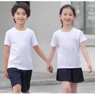 Blue Corner (6 in 1)Round Neck T-shirt white for kids (6pcs per pack)