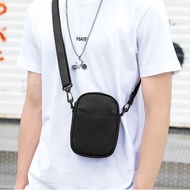 (Fast Delivery)🔥🔥🔥Small Cross Body Sling bag Mini bag For Men Korea Import Student Couple Boy Simple Fashion Shoulder Bag Outdoor Sport Black Fabric Oxford Travel Bag Belt Bag#Birthday Gift#