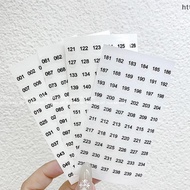 sujian333 1/4sheets Waterproof Laser Number Label Stiers For DIY Craft Self Adhesive Nail Polish Lip