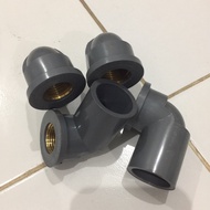 F KNIE 1/2" X 3/4" KN F KENIE PVC BRASS THREAD 3/ 4UNT X 1/2