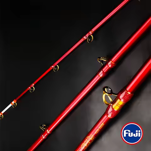 HAOYU Deep Sea Jigging Rod 4.2M 300# Fuji Parts Fishing Shipping Boat Rod Ocean Deep Sea Fishing Rod