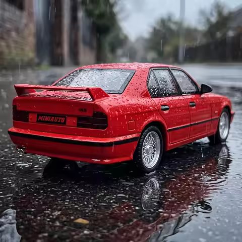 1:24 Alloy Metal Diecast Model Car Compatible With BMW M5 E34 German Executive Sports Sedan Simulati