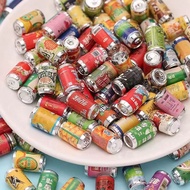 Mini Food and Play Cans Coke Simulation Miniature Toys DIY Accessories Resin Mini Cans Beverage Wine