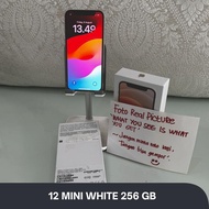 iPhone 12 mini 256 white imei kemenperin resmi permanen, All sim card, imei bergaransi, all part ori
