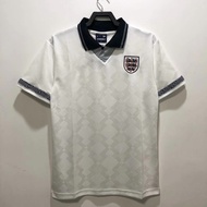1990 GASCOIGNE ENGLAND HOME RACE SHIRT # 8 Anderson # 2 Retro Sports Jersey