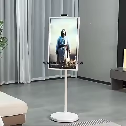 Built-In Camera Battery 22 Inch Wireless Display LCD Monitor Portable Digital Stand Display Android 