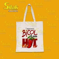 Bicol Albay Tote bags with zipper