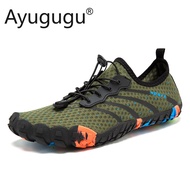Ayugugu Non-slip Wading Shoes Women/Men Aqua Shoes Summer Quick-Dry Water Shoes Army Green Beach Swim Shoes