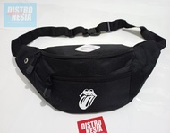 Tas selempang band rolling stones waistbag pop rock metal waist bag premium