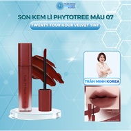 [Full 7 colors] PHYTOTREE TWENTY FOUR HOUR VELVET TINT matte lipstick does not reveal lip lines, no 